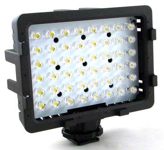 Přídavné LED světlo CN-48H k fotoaparátu, nebo videokameře Power Energy Mobile