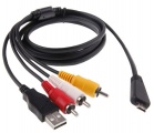 AV audio video propojovací USB kabel pro Sony Cyber-shot VMC-MD3