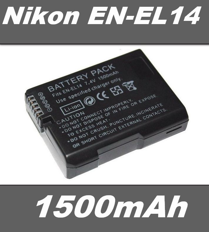  Baterie Nikon EN-EL14 1500mAh