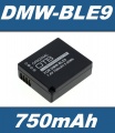 Baterie Panasonic DMW-BLE9, DMW-BLE9E, Leica BP-DC15 750mAh Li-Ion neoriginální