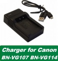 Nabíječka baterie JVC BN-VG107, BN-VG114, BN-VG121, BN-VG138 USB neoriginální