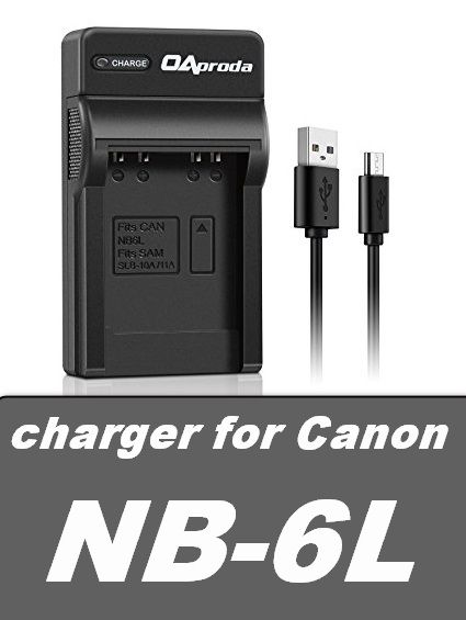 USB nabíječka baterie Canon NB-6L flexibilní, neoriginální