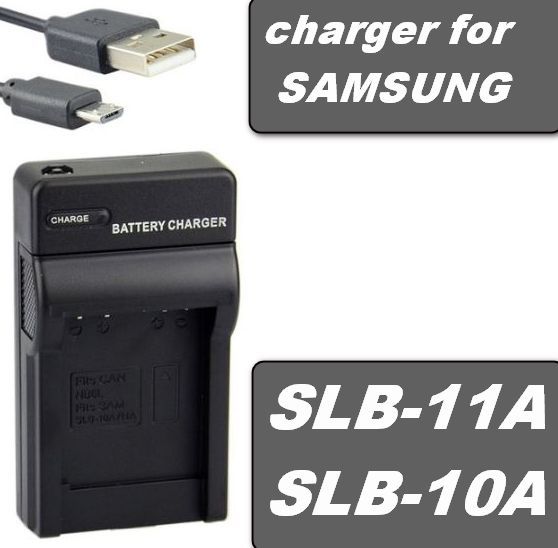 USB Nabíječka baterie Samsung SLB-11A, SLB-10A flexibilní, neoriginální